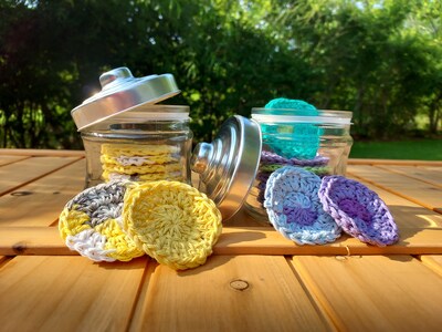 Crochet Reusable Face Scrubbies - image1
